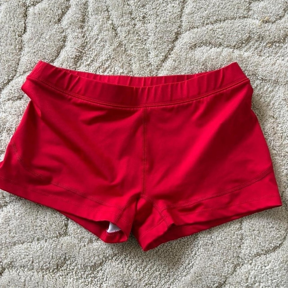 Red BCG spandex shorts, Size M academy sports preowned athletic running